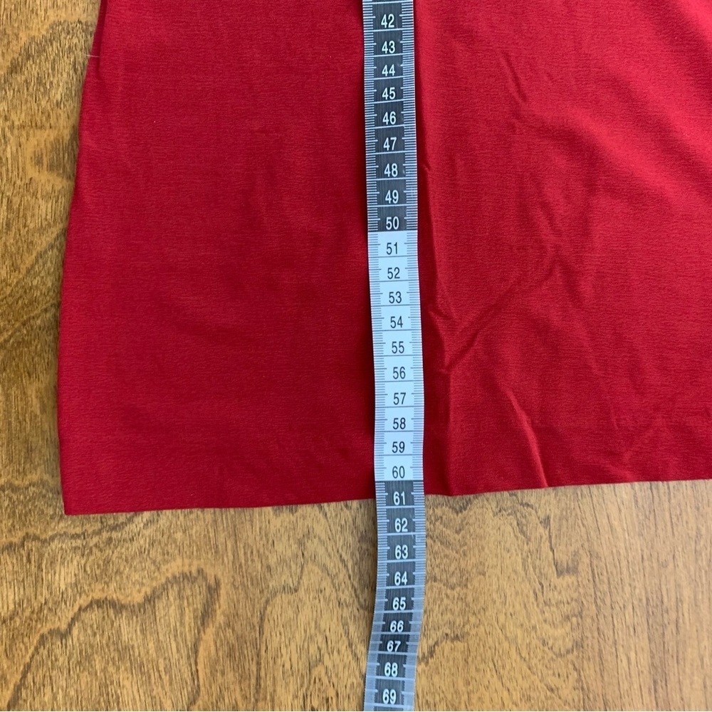 Max Mara Long Sleeves Top T Shirt Red Size XL Made Italy Crewneck Capsule - Picture 7 of 12
